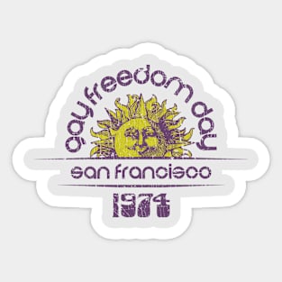 Gay Freedom Day 1974 Sticker